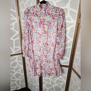 CeCe Women's Floral Print Blouson Dress | Size Medium